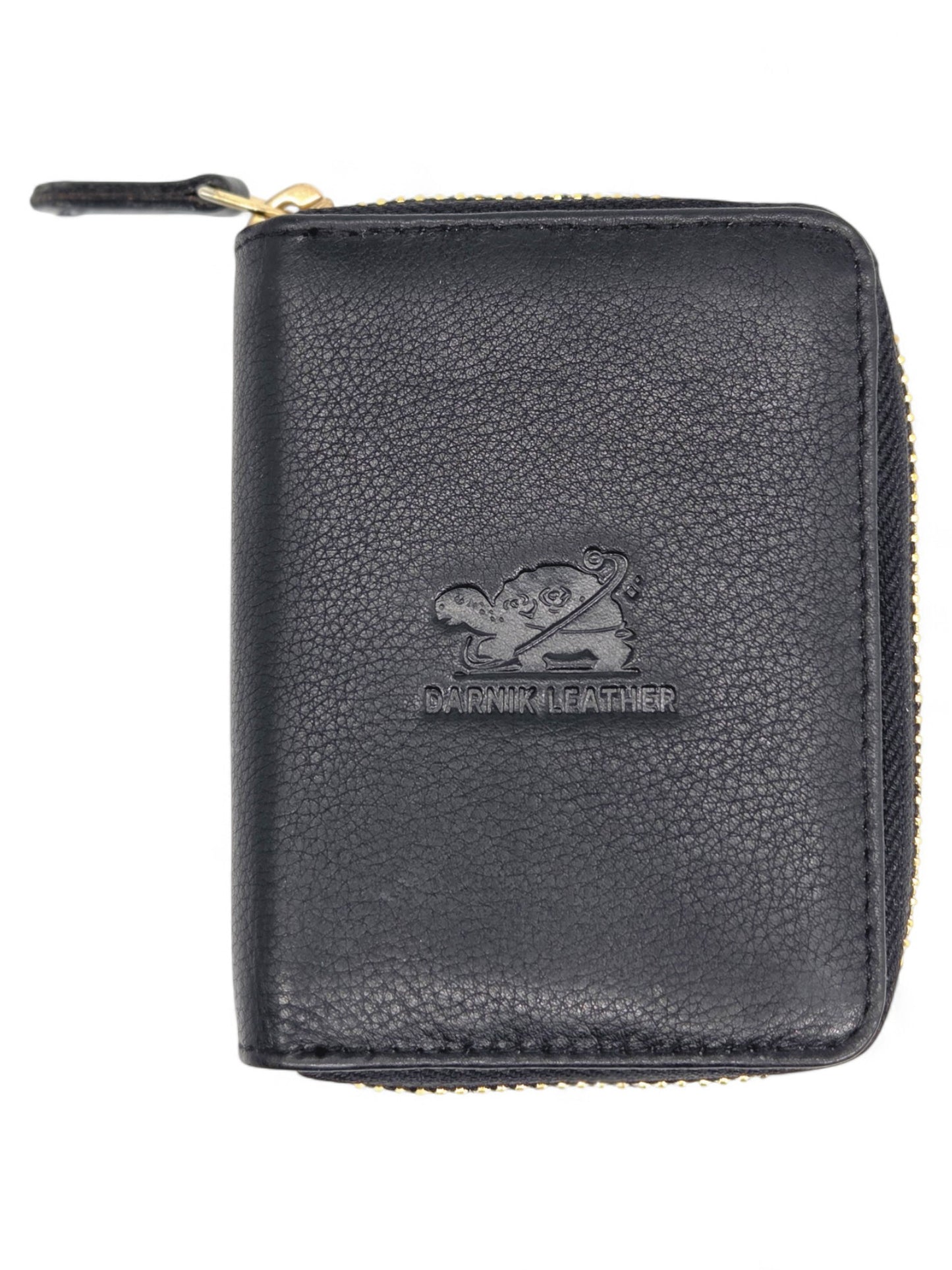 Premium Zip-Around Leather Card Wallet by Darnik Leather