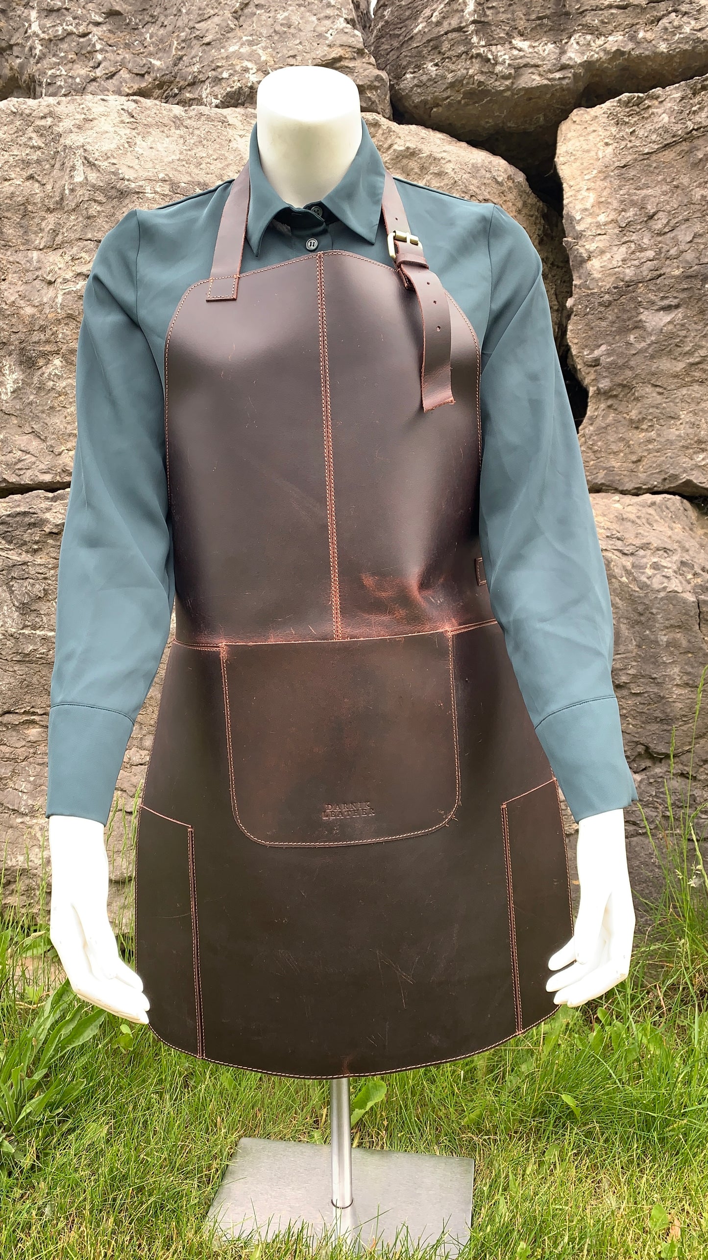 Full-Grain Leather Apron | Durable Handmade Work Apron for Craftsmen
