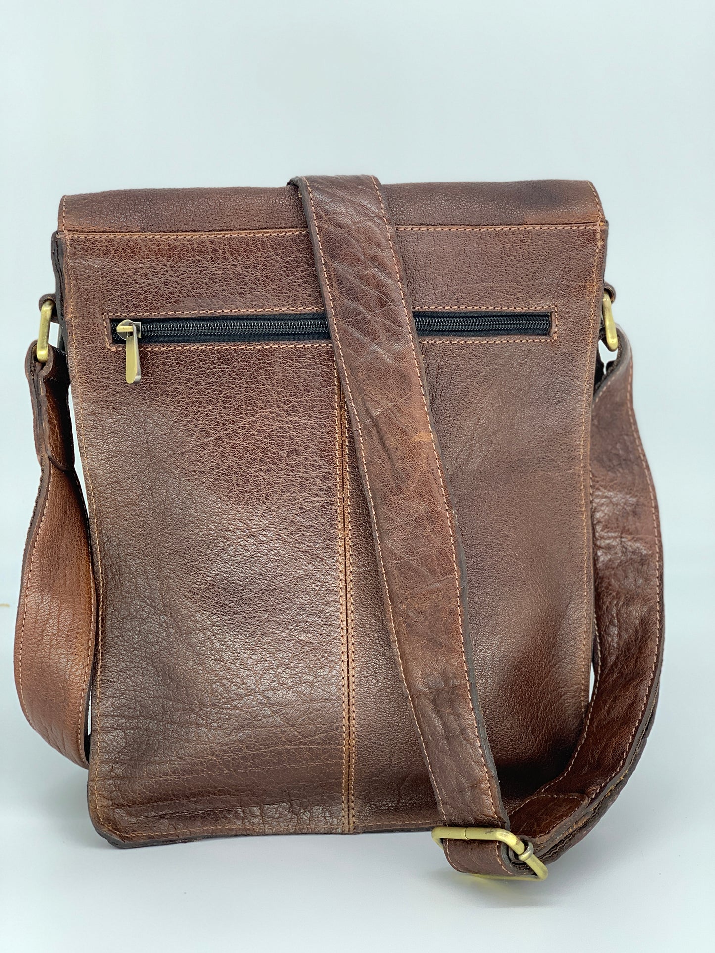 Bison Leather Satchel/ Crossbody Bad