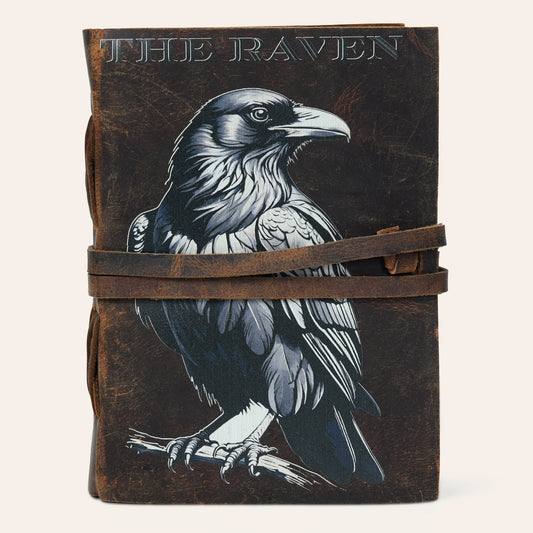 Omen of the Raven Leather Journal