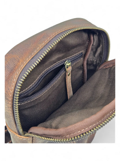 Cross Body Bag Buffalo, sling bag, Phone Purse Crossbody Bag, Leather Phone Sling Bag