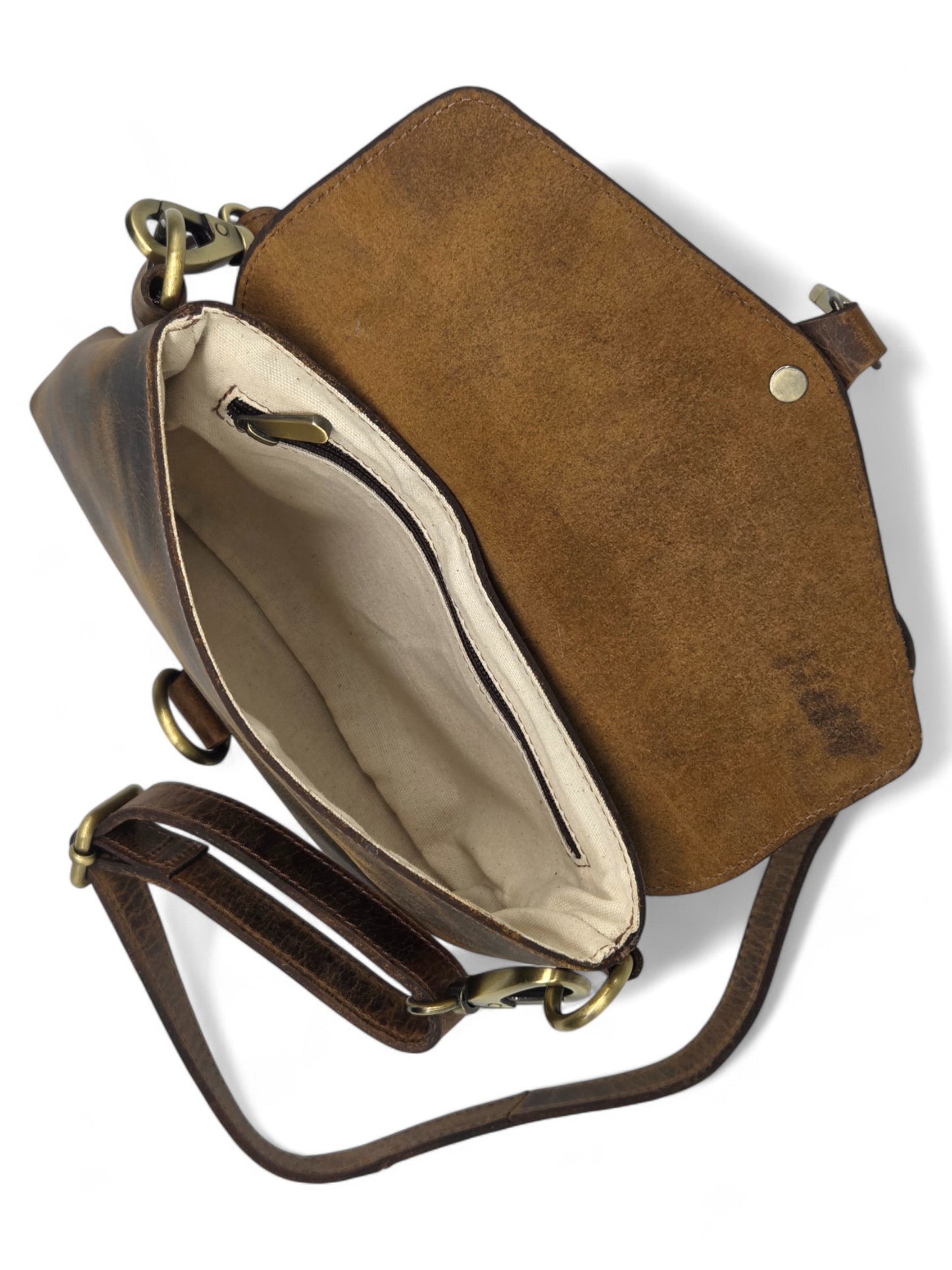 Black Bison Leather Sling Bag for Women – Elegant, Durable & Handcrafted