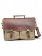 Vintage Canvas & Leather Messenger Bag for Men