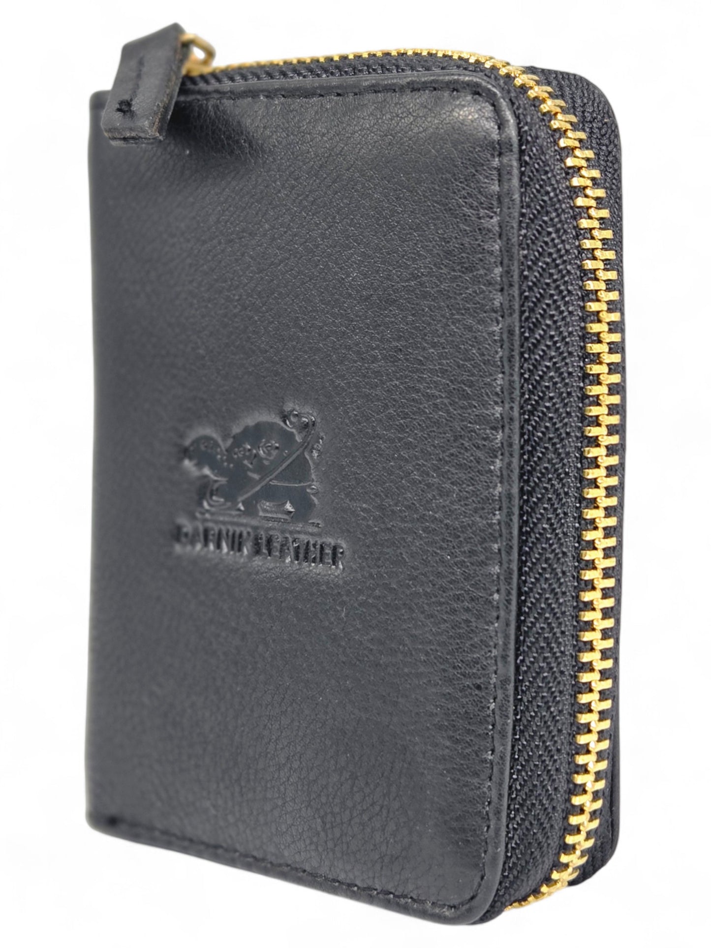 Premium Zip-Around Leather Card Wallet by Darnik Leather
