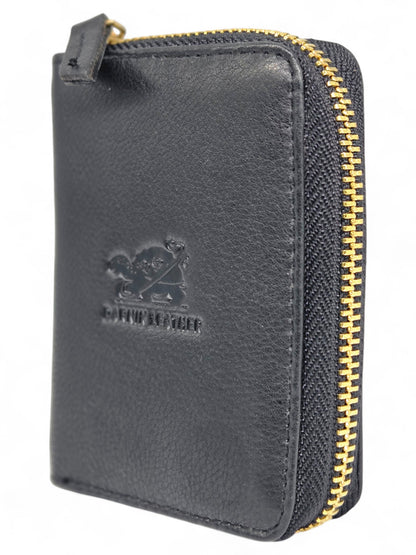Premium Zip-Around Leather Card Wallet by Darnik Leather