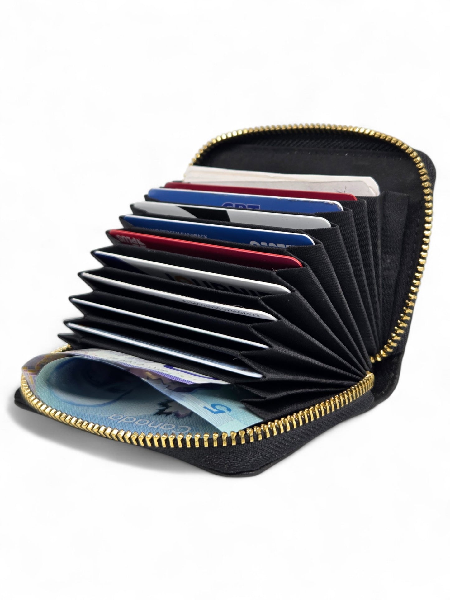 Premium Zip-Around Leather Card Wallet by Darnik Leather