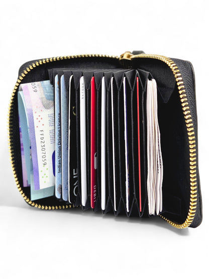 Premium Zip-Around Leather Card Wallet by Darnik Leather