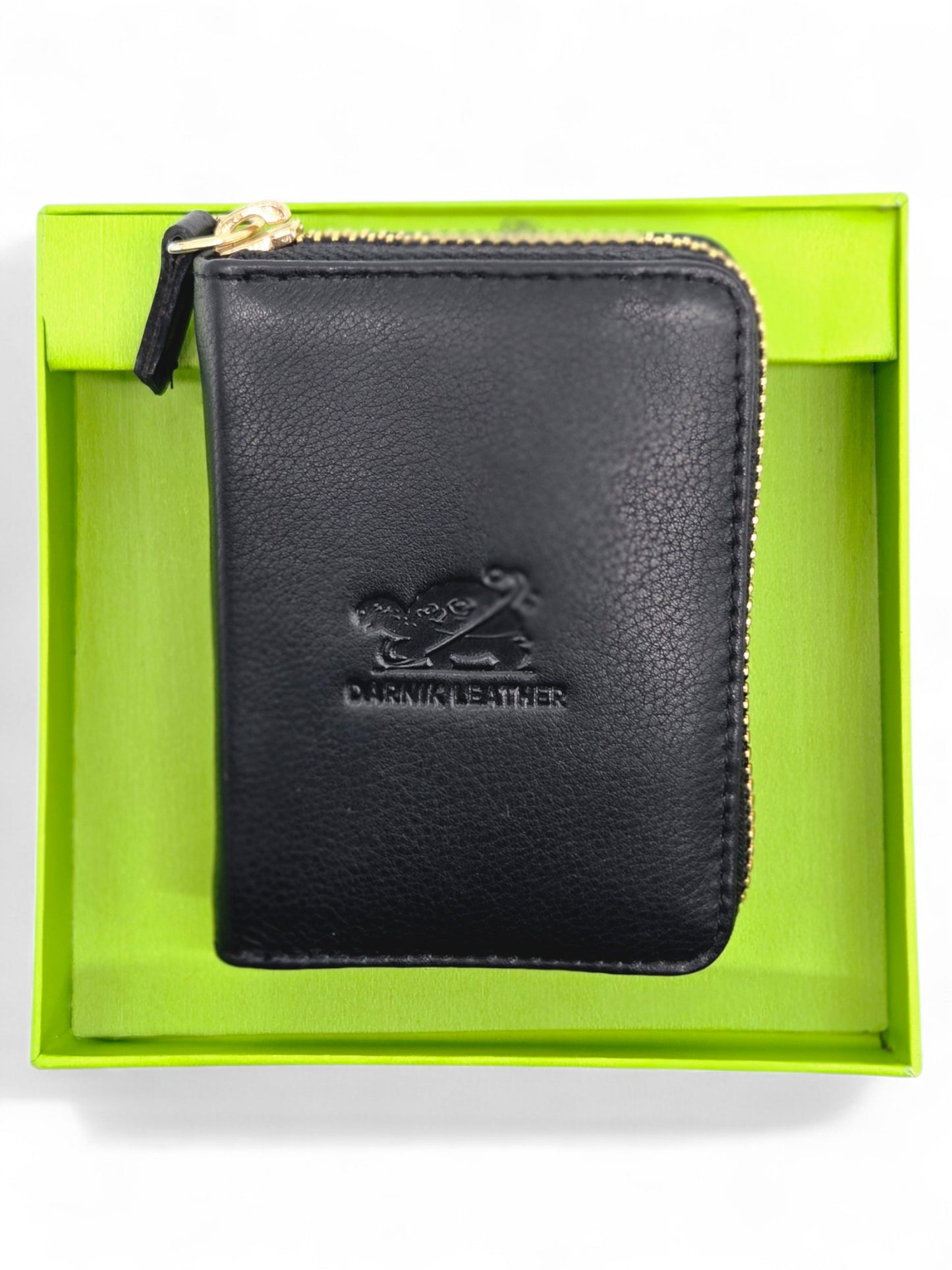 Premium Zip-Around Leather Card Wallet by Darnik Leather