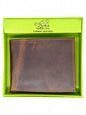Premium Handmade Vintage Brown Leather Bifold Wallet