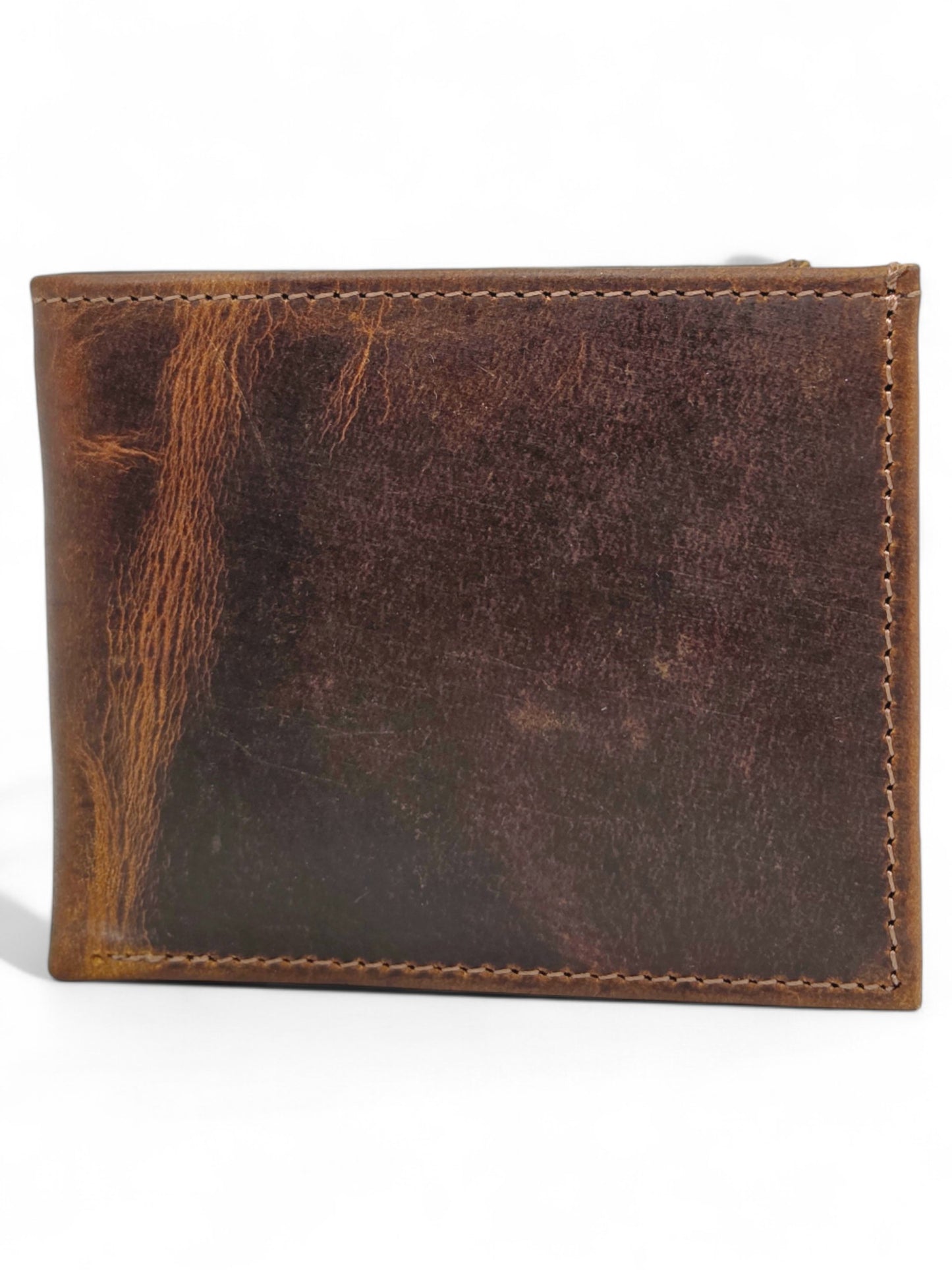 Premium Handmade Vintage Brown Leather Bifold Wallet