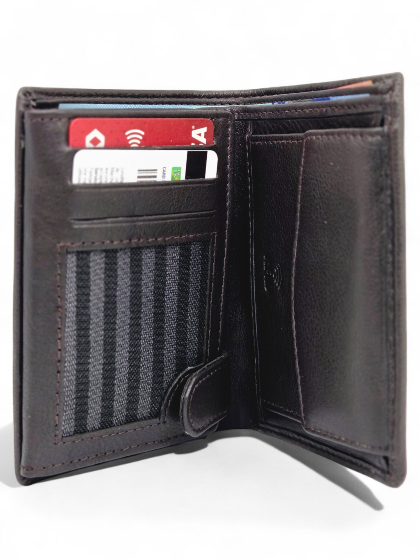 Premium Genuine Leather Men's Tri-Fold Wallet by Darnik