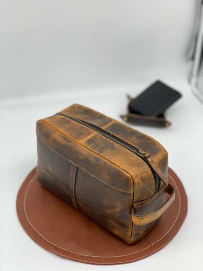 Buffalo Leather Dopp Kit