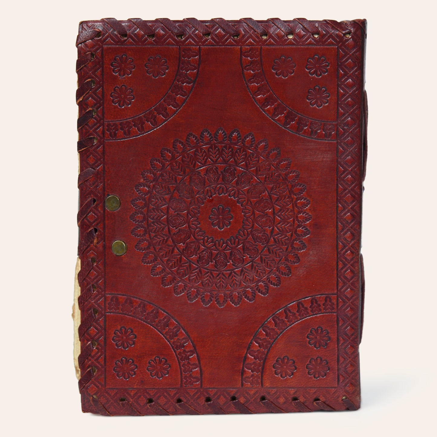 Seven Chakra Reflection Leather Journal