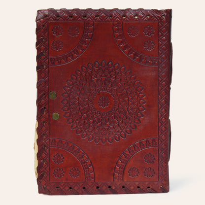 Seven Chakra Reflection Leather Journal