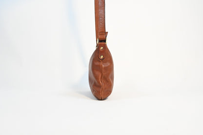 Women Leather Sling Bag Reddish Brown Cow Leather