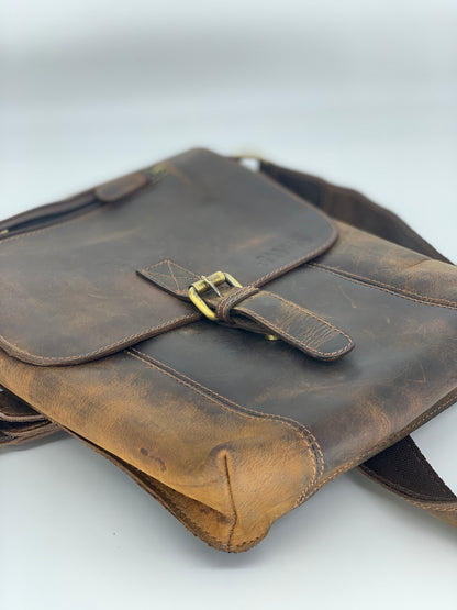 Buffalo Leather Satchel / Crossbody Bag