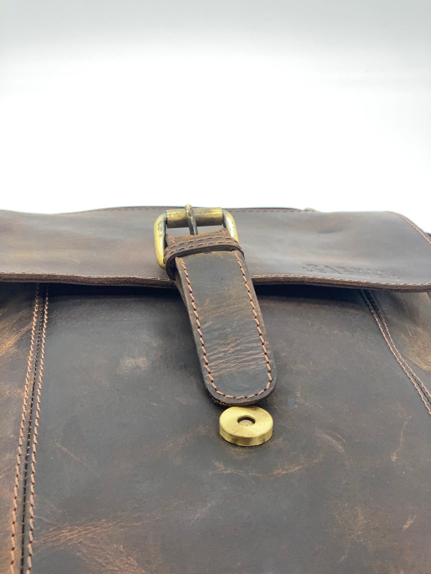 Buffalo Leather Satchel / Crossbody Bag