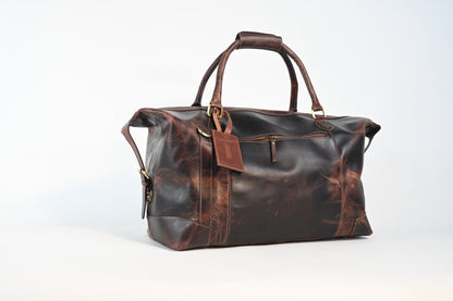 Duffel Bag Full Grain Leather Handcrafted Luxury Bag