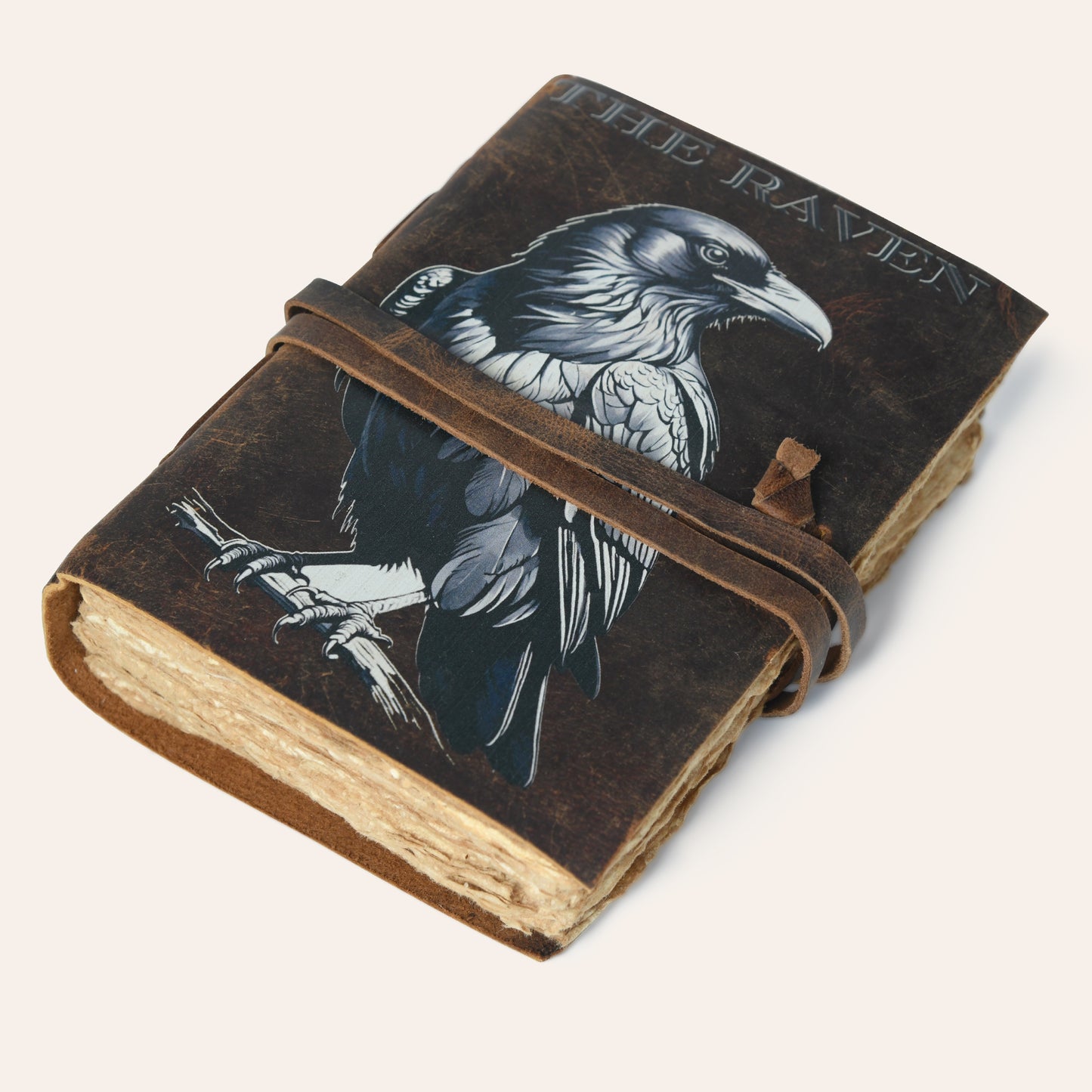 Omen of the Raven Leather Journal