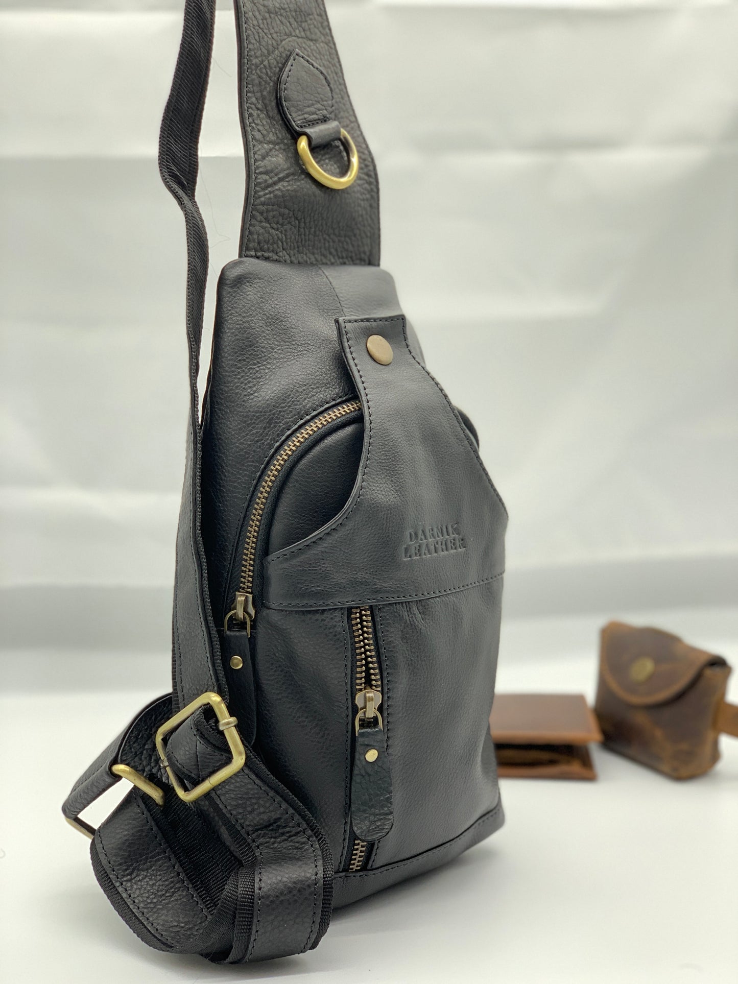 Cow Leather Premium Chest Bag