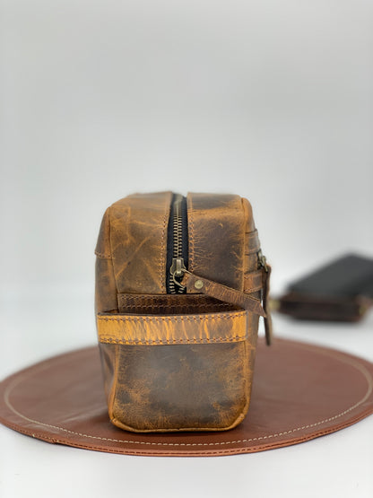 Buffalo Leather Dopp Kit