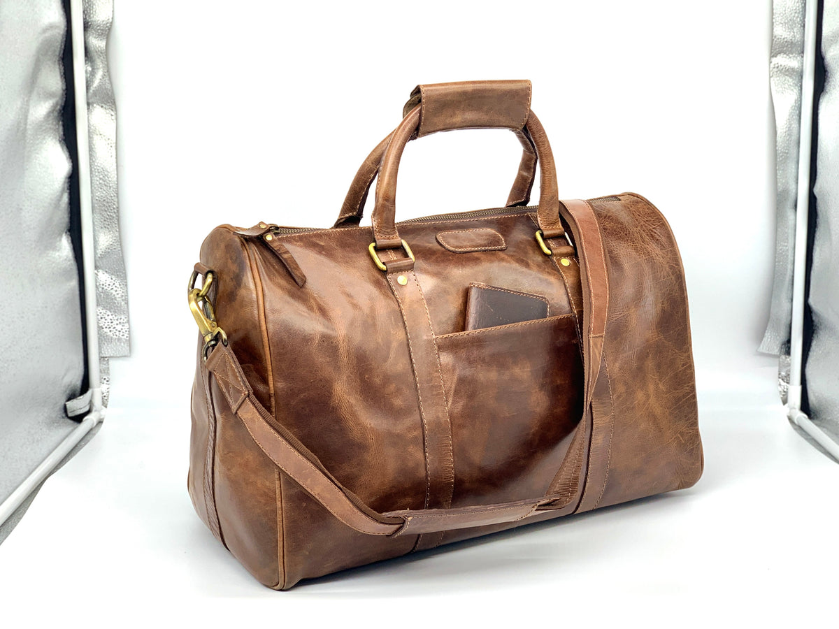 Distressed Duffler Bag