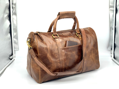 Distressed Duffler Bag
