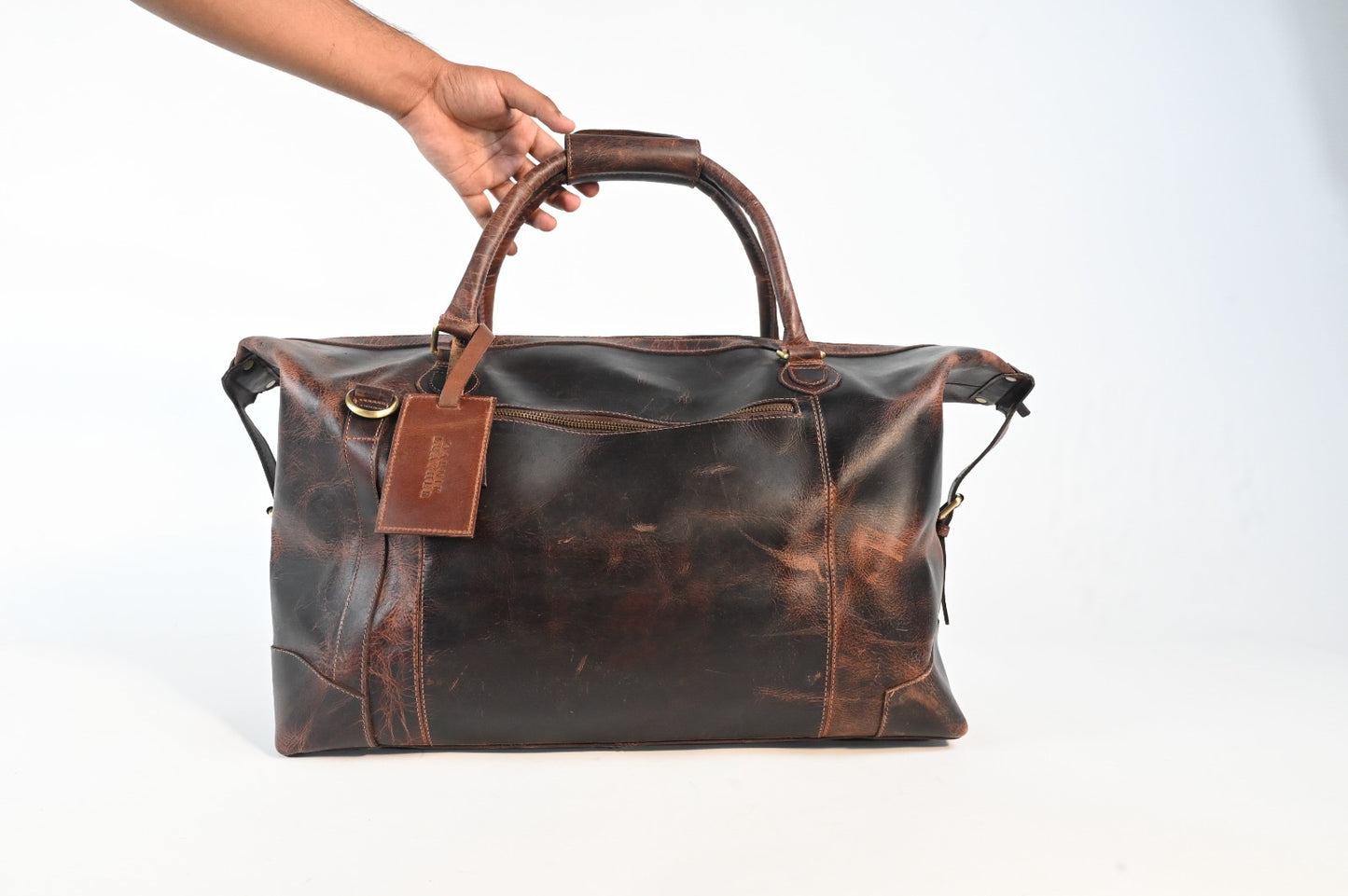 Duffel Bag Full Grain Leather Handcrafted Luxury Bag