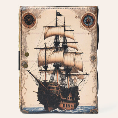 Antiqued Voyage Log Leather Journal