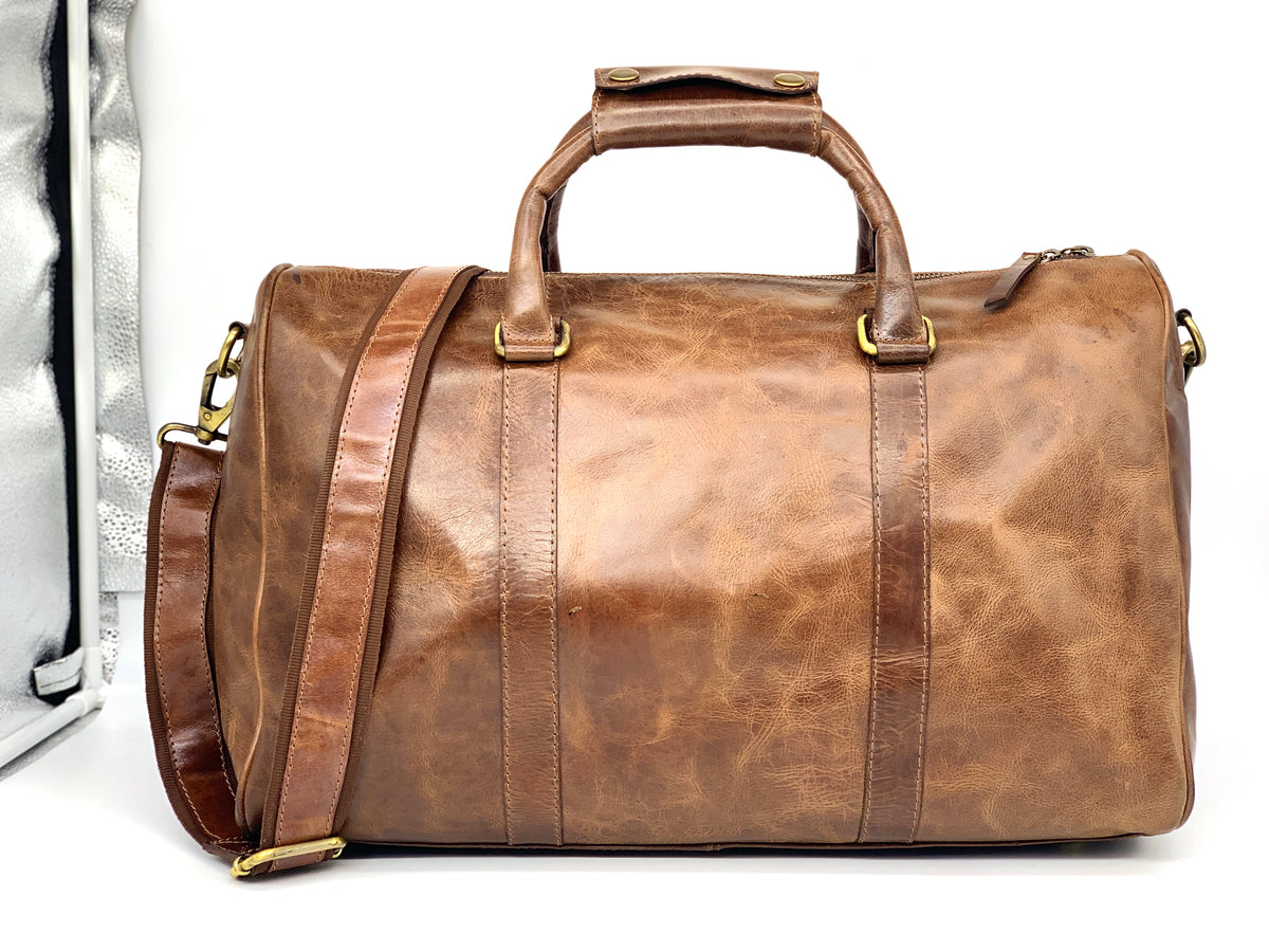 Handmade Leather Duffle Bag