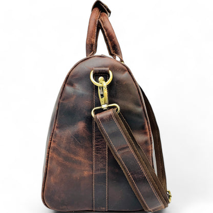 The Overnight Bag Buffalo Leather Duffle Unisex