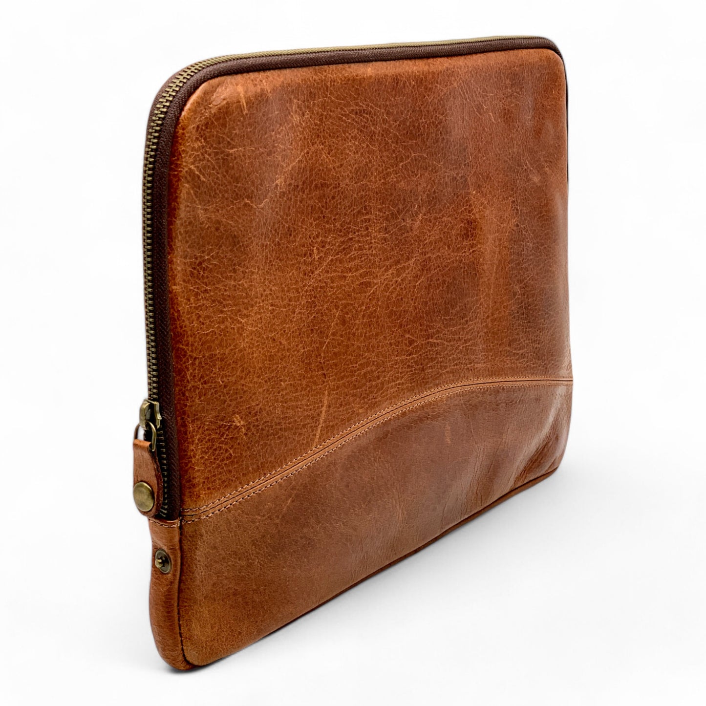 Cow Leather Laptop Sleeve/Portfolio Bag