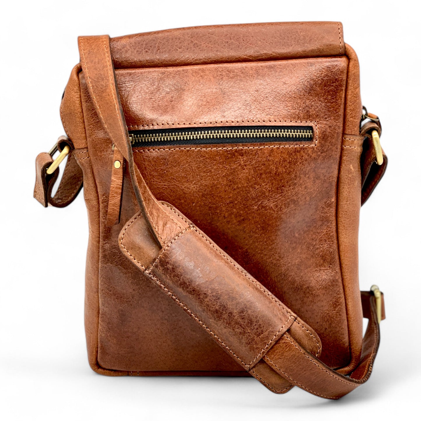 Bison Leather Shoulder Sling Bag Unisex