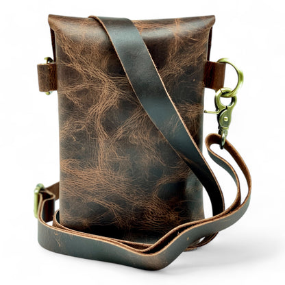 Buffalo distressed Leather Phone Bag/crossbody small bag