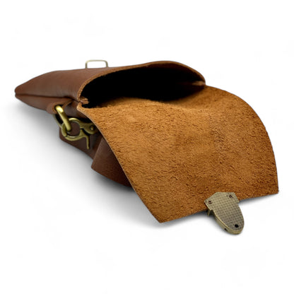 Cow Leather Distressed Phone Bag / Crossbody Small Bag