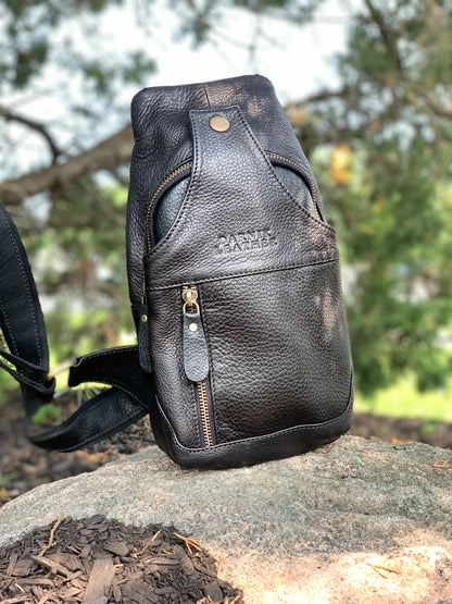 Best Genuine Leather Chest Bag – Stylish Crossbody Daypack & Durable Sling Bag