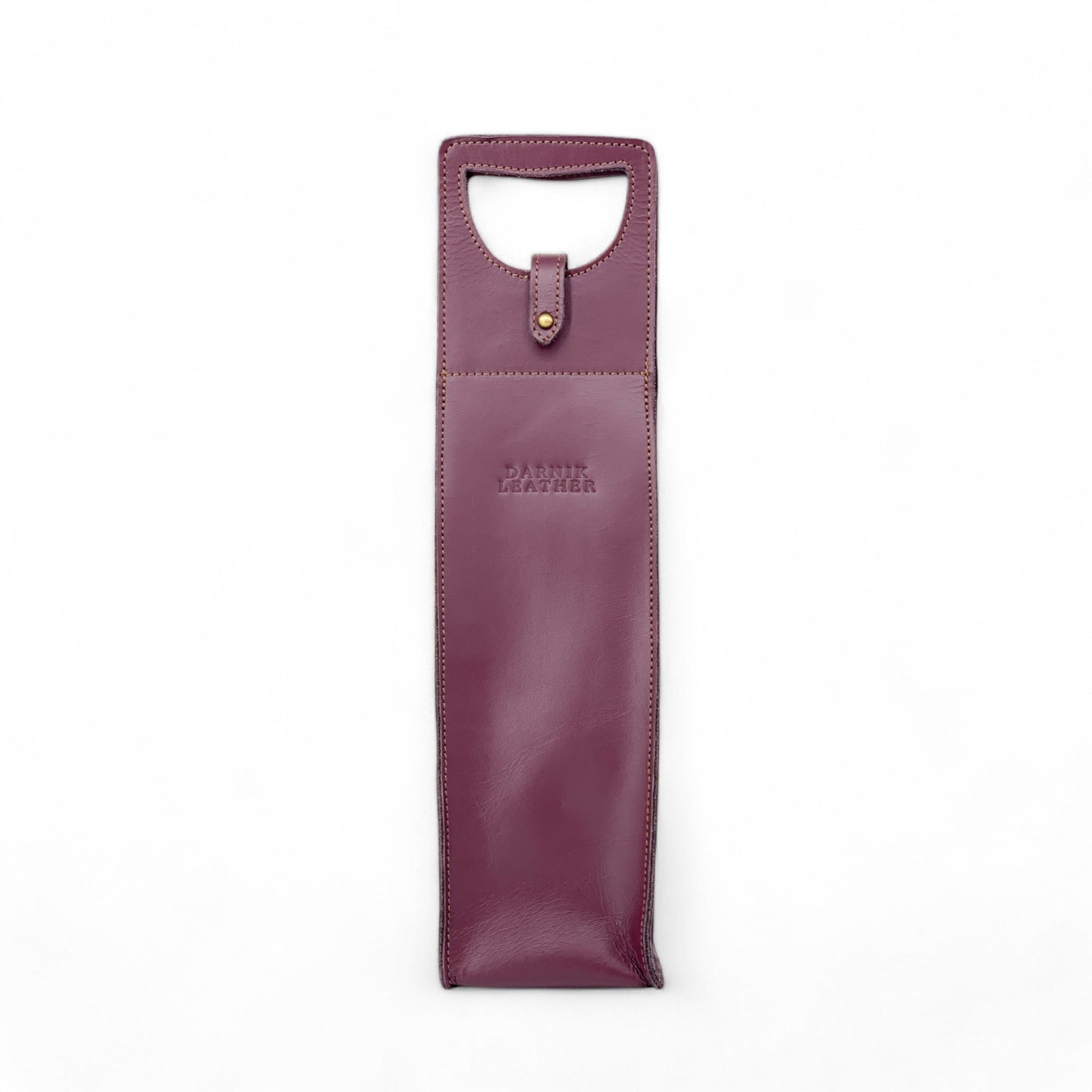 Cow Leather Wine Tote Bag