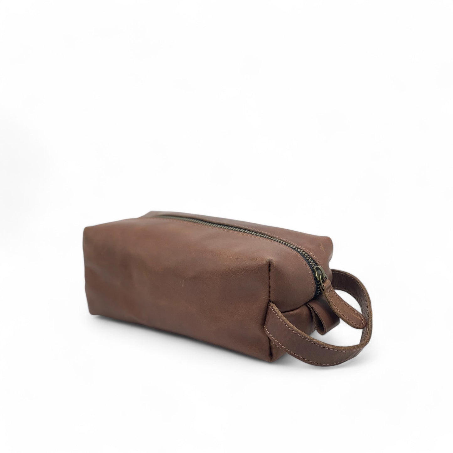 Buffalo Leather Toiletries Bag (Dopp Kit)