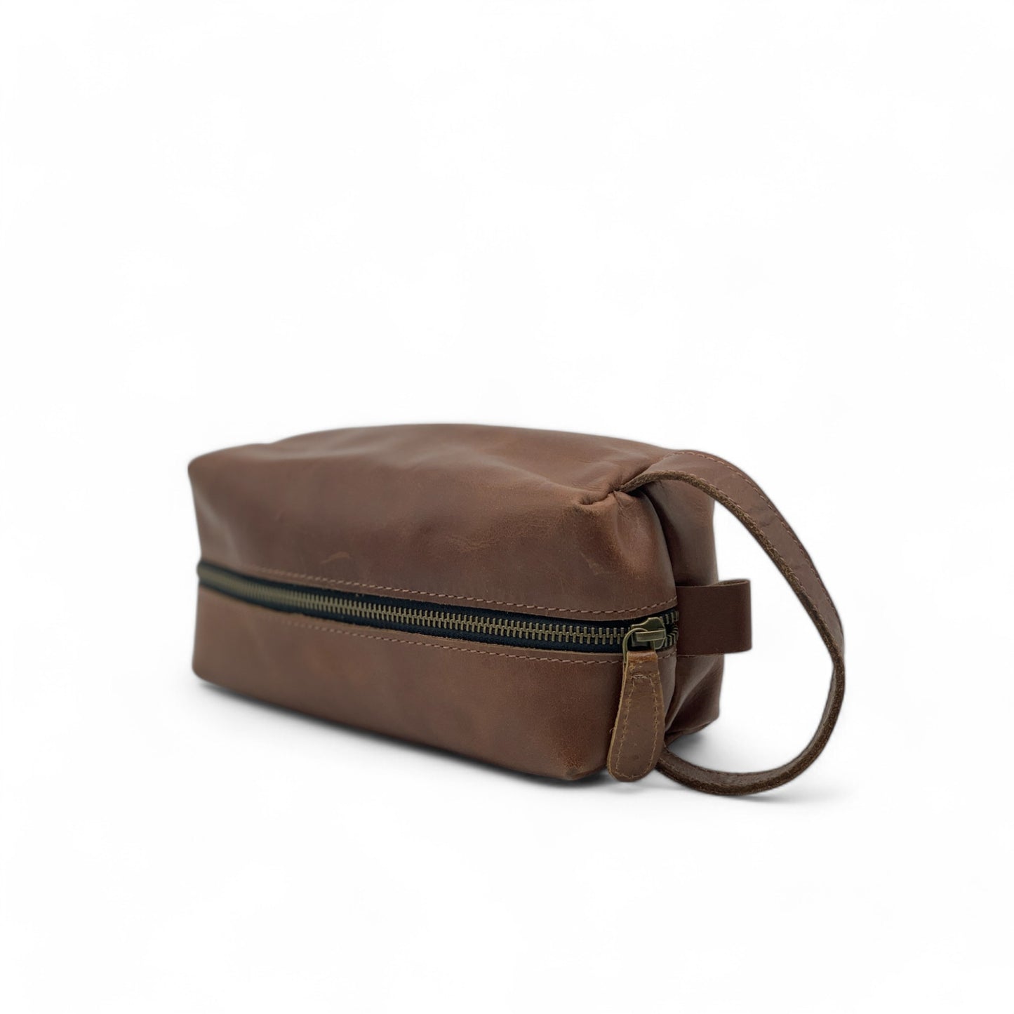 Buffalo Leather Toiletries Bag (Dopp Kit)