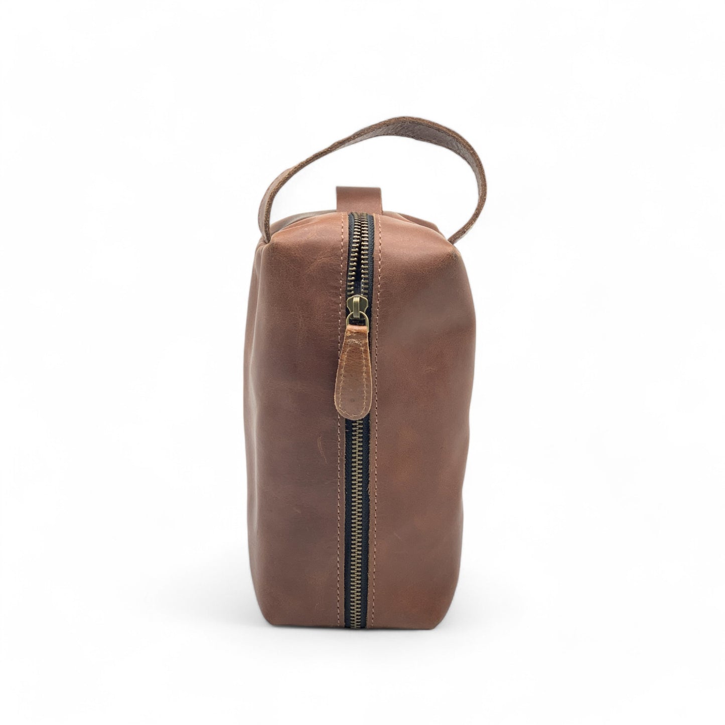 Buffalo Leather Toiletries Bag (Dopp Kit)