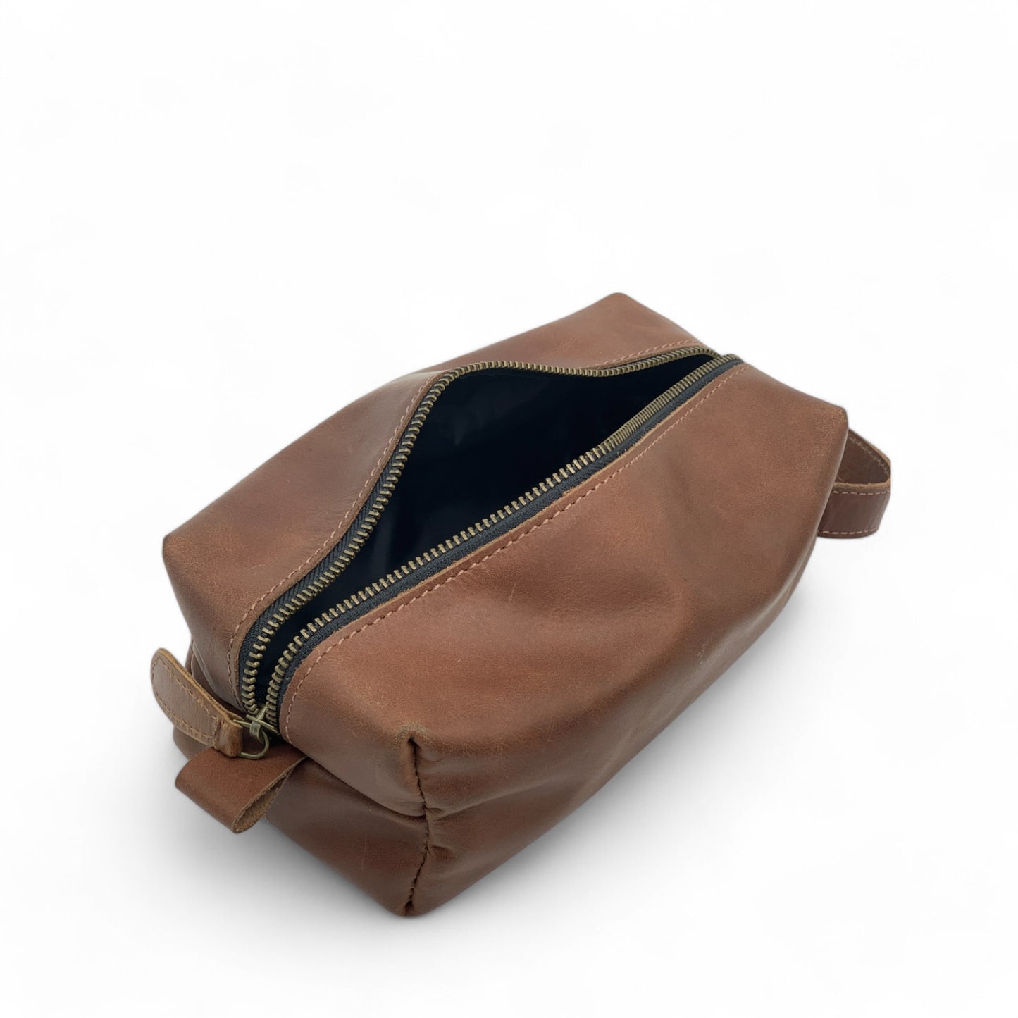 Buffalo Leather Toiletries Bag (Dopp Kit)