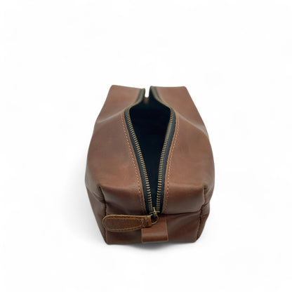 Buffalo Leather Toiletries Bag (Dopp Kit)