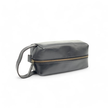 Buffalo Leather Toiletries Bag (Dopp Kit)