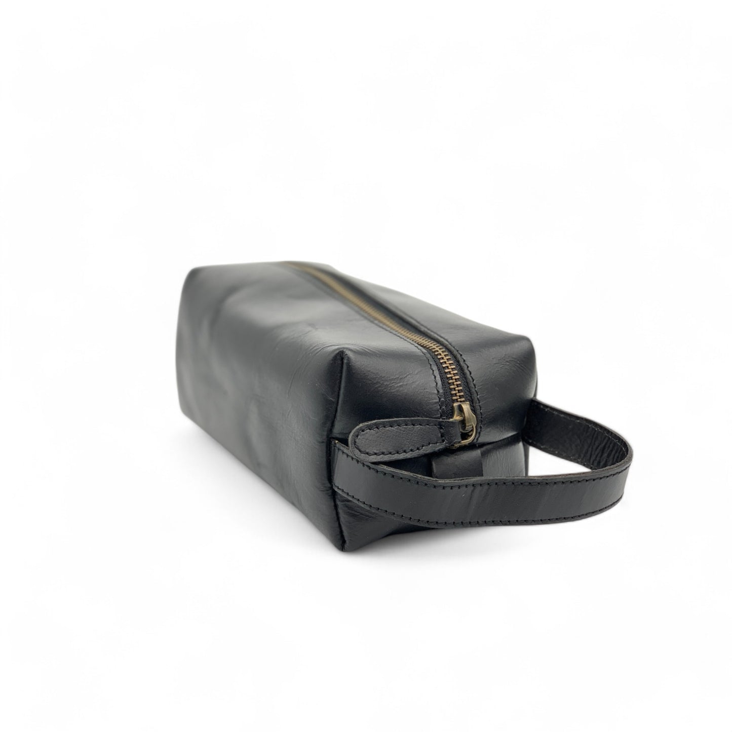 Buffalo Leather Toiletries Bag (Dopp Kit)