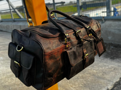 Dad Deserves the Best: Premium Leather Duffel for Father's Day!