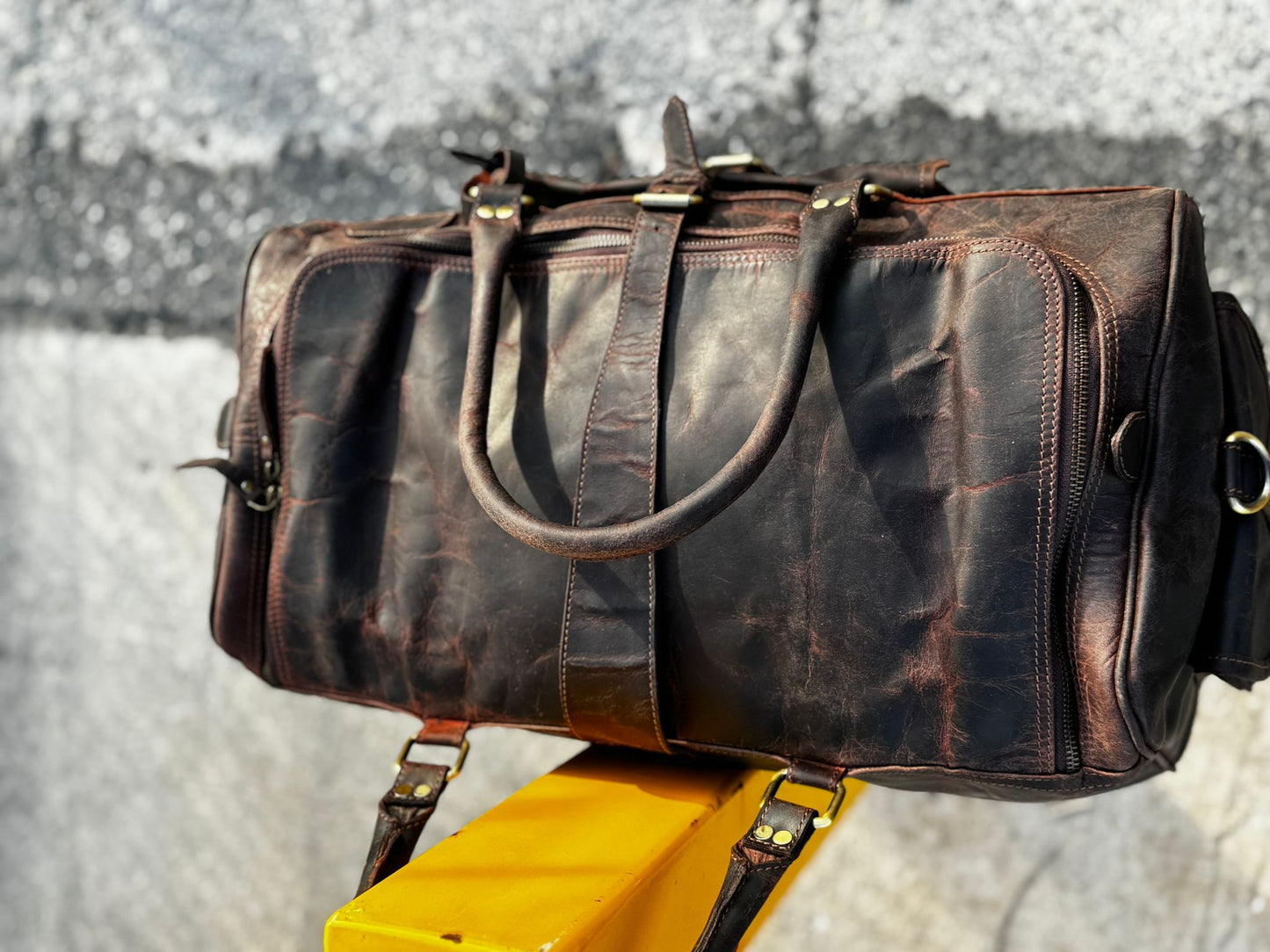 Dad Deserves the Best: Premium Leather Duffel for Father's Day!