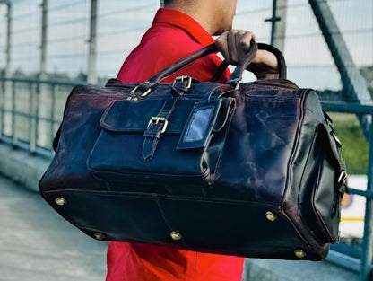 Dad Deserves the Best: Premium Leather Duffel for Father's Day!