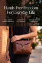Bison Leather Sling Bag for women –  Crossbody Leather Bag with Adjustable Strap